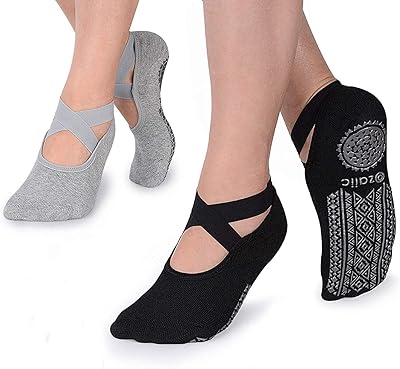 Chaussettes de yoga antidérapantes aiotio pour femmes chaussettes de yoga spéciales pour sports chaussettes antidérapantes avec coussin pour yoga, pilates, barre, maison et hôpital. Catalogue géant, prix mini chez Diaytar Sénégal