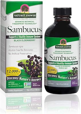 Boisson originale au sambucus nature's answer 120 ml