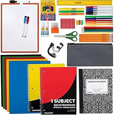 L'ensemble de fournitures scolaires pour enfants (k-12) comprend des cahiers, des dossiers, un tableau blanc et 60 autres pièces. Des milliers de références à découvrir sur Diaytar Sénégal