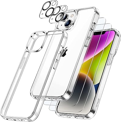 Coque jetek 3-en-1 pour iphone 14 plus 6,7 pouces, avec deux pièces