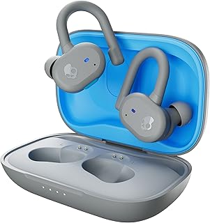 Écouteurs sans fil skullcandy push active true - gris clair/bleu