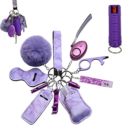 Ensemble de porte-clés de sécurité pour filles et enfants, 11 pièces de porte-clés mignons pour femmes, comprenant une alarme personnelle et un balayage de carte de crédit. Diaytar Sénégal : Parce que chaque FCFA compte