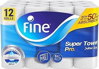 Fine super towel pro rouleaux de papier hygiénique stérilisés très absorbants coupés