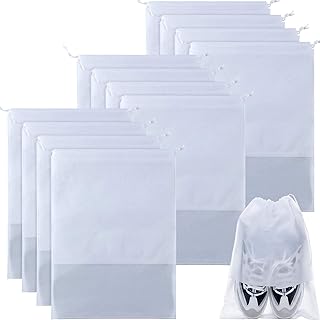12 pièces sacs de rangement pour chaussures de voyage non tissés sac