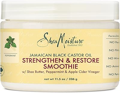 Crème smoothie à l'huile de ricin noire jamaïcaine shea moisture pour unisexe