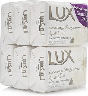 Barre de savon parfumée aux fleurs blanches lux creamy perfection - 6 x