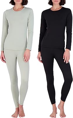 2 et 4 pièces : ensemble de sous-vêtements thermiques pour femmes - sous-vêtements thermiques pour femmes doublés en polaire haut et bas caleçons longs. Faites-vous plaisir sans culpabiliser avec Diaytar