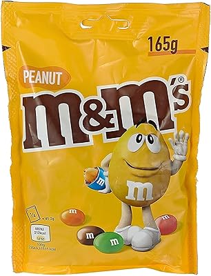 Chocolat au lait et cacahuètes m&m's 165g
