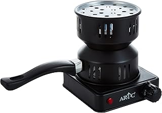 Allumeur électrique pour charbon de barbecue et narguilé avec morceaux de charbon