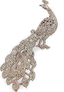 Une pièce de décor en forme de paon, taille 7 x 19 cm