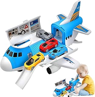 Jouet d'avion cargo saraaunt avec 4 voitures pour enfants - jouet d'avion