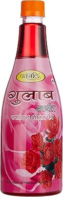 Bouteille de sorbet patanjali gulab 750 ml