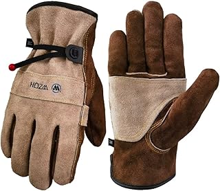 Gants de travail en cuir wzqh pour hommes et femmes. gant moyen