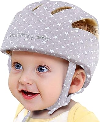 Casque de sécurité pour bébé chapeau de marche d'apprentissage réglable et doux