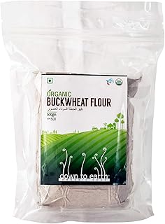 Farine de sarrasin biologique terre-à-terre (kuttu atta), 100 % grains entiers, sarrasin riche