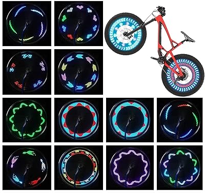 Éclairage de roue de vélo (2 pneus), éclairage de pneu de vélo led