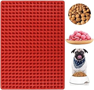 Mini moule rond en silicone à 468 cavités/moule à gouttes de chocolat/plateau de friandises pour chien/moules à bonbons sphériques pour biscuits pour animaux de compagnie au caramel, à la gelée de ganache. Diaytar : Qualité professionnelle, prix grand public