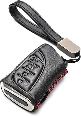 Vitodeco étui pour clé intelligente en cuir véritable avec dragonne lexus