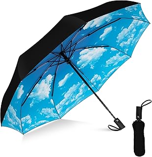 Parapluie de voyage compact rain-mate - parapluie coupe-vent - parapluie renforcé à 9