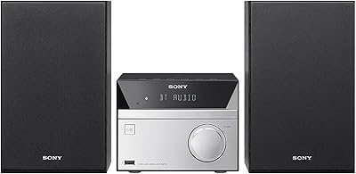 Système hi-fi compact sony cmt-sbt20 avec cd bluetooth nfc - noir/argent