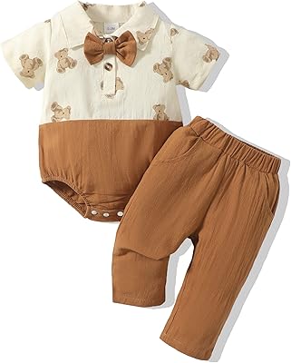 Ensemble de vêtements pour nouveau-nés garçons, ensemble de vêtements pour nouveau-nés et pantalons