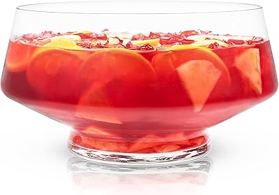 Bol en verre perforé à fond épais incliné fisky, serveurs de cocktail, pièce
