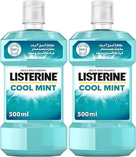 Rince de bouche listerine, menthe fraîche, 500 ml, paquet de 2