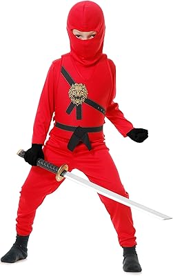 Costume de ninja pour enfants pour la fête d'halloween., taille moyenne pour enfants