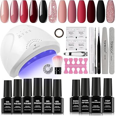 Tomika 3 couleurs différentes blanc marron noir ensemble de vernis à ongles gel