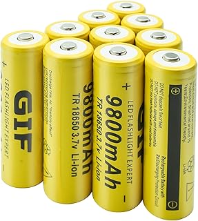 10 pièces/ensemble batterie lithium-ion rechargeable 18650 3,7 v 9800 mah batterie de remplacement