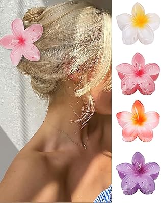 Pinces à cheveux en forme de fleur - 4 grandes pinces à cheveux