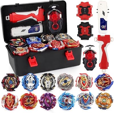 Jimmy bay battling top burst gyro game set, composé de 12 pièces rotatives