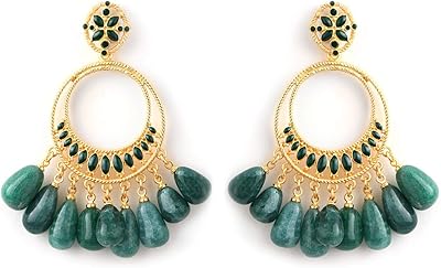 Boucles d'oreilles en métal cuivré non précieux, plaquées or 24 carats pour filles