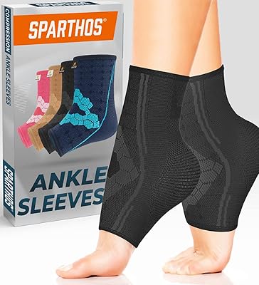 Manchon de compression de cheville sparthus (paire) attelle de fasciite plantaire avec soutien