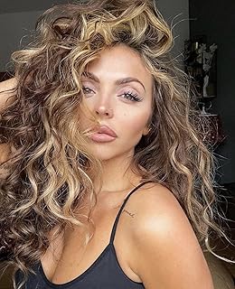 Perruque longue bouclée marron clair vinka pour femme, cheveux synthétiques résistants à la chaleur,