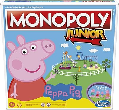 Monopoly junior : jeu de société peppa pig pour 2 à 4 joueurs