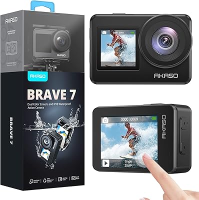 Caméra wifi axo priv 7 4k30fps 20mp avec écran tactile caméra étanche ipx8