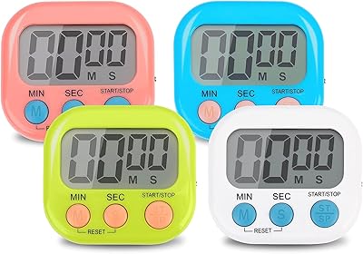 Minuterie électronique multifonction 4 pièces minuterie de cuisine gestion de l'apprentissage adaptée à