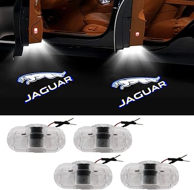 Lumières de porte de voiture led avec logo jaguar sans fil lumière