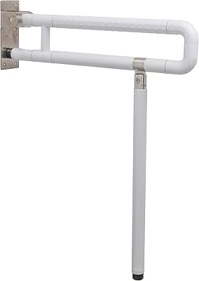 Barre d'appui pour toilettes médicales lds, taille 23,6 x 27,5 pouces, avec structure