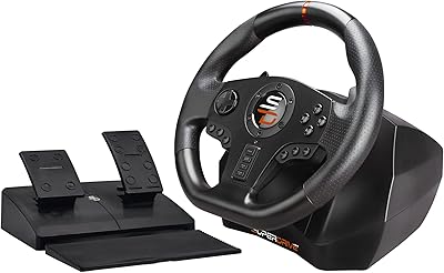 Superdrive volant sv710 avec pédales palettes et vibration compatible pc