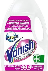 Détachant liquide vanish pour vêtements blancs, à utiliser avec ou sans lessive, additifs ou assouplissant, 3 litres. Consommez mieux avec Diaytar, votre marketplace discount