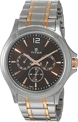 Montre chronographe à quartz multifonction avec affichage analogique, design contemporain et résistante à