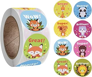 Showway 500 pièces autocollants de motivation pour enseignants pour enfants, autocollants de promotion