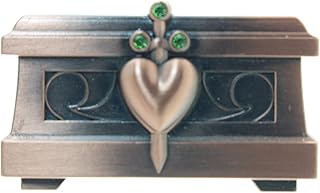 Épingle en forme de boîte cœur disney evil queen disney en bronze, petite