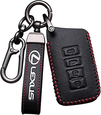 Couvercle de porte-clés en cuir avec porte-clés pour lexus 2 3 4 boutons compatible avec lexus rx es gs ls nx rs gx lx rc lc. Diaytar : Des offres irrésistibles chaque jour