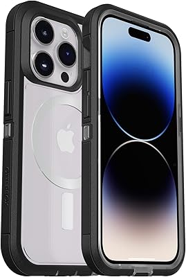 Coque de protection transparente otterbox defender xt pour iphone 14 pro max, noir