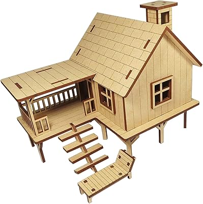 Puzzle de plage en bois 3d stonecraft - décoration d'intérieur, jouet de construction