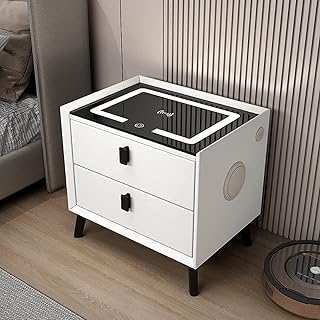 Table de chevet intelligente avec base de chargement sans fil, table de nuit