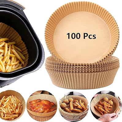 Doublure en papier jetable 100 pièces doublures antiadhésives jetables cuisson pour friteuse